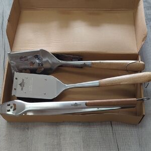 Barbecue Stainless Steel Accessories 3 Piece Set